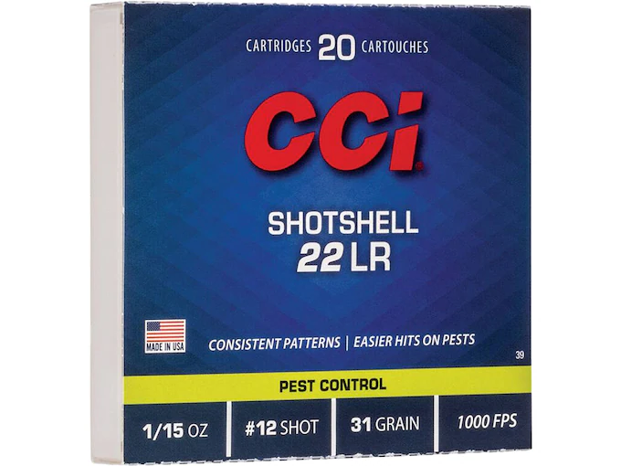 CCI Shotshell 22LR Ammo 31 Grain Lead Shot CCI Shotshell 22LR Ammo 31 Grain Lead Shot For Sale In Europe Online